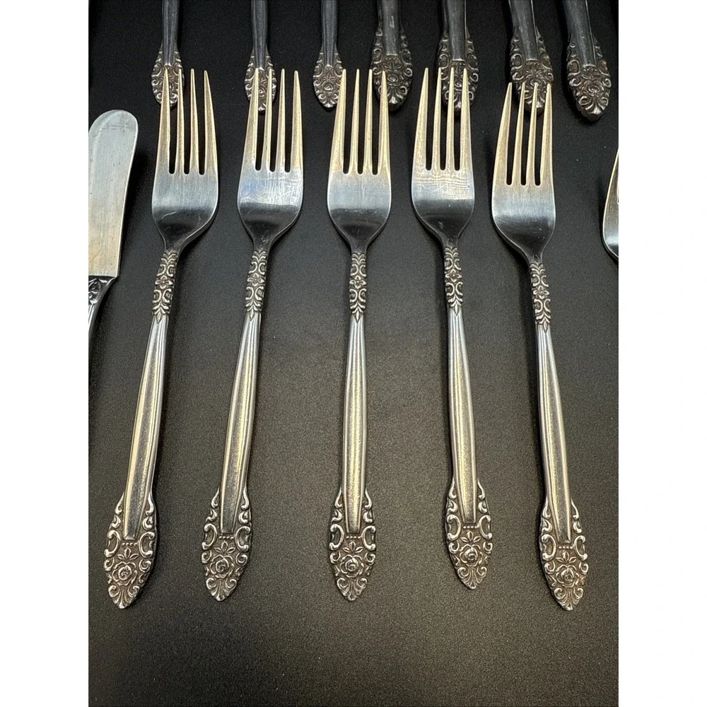 Unbranded‎ Japan UNF231 Stainless Partial Flatware Set 27 Pieces